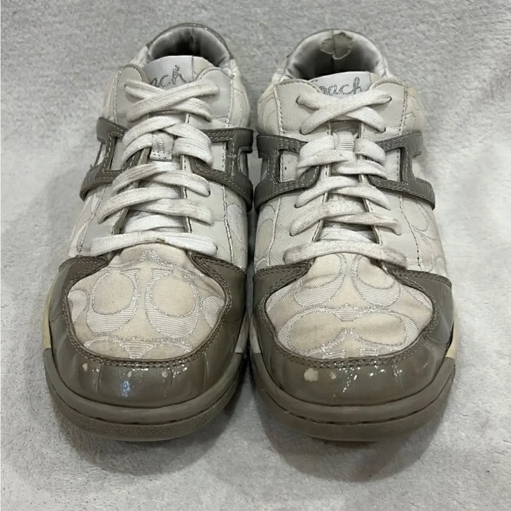 Coach Nova Signature C Silver Sneakers 9M
